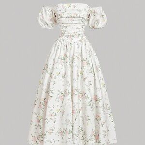 Floral Off-Shoulder Maxi Dress